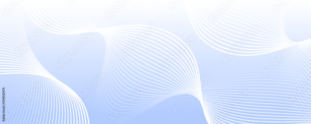 Poster white blue abstract background overlap layer on bright space with waves effect decoration. modern gr