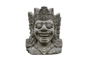 Balinese protective stone statue PNG
