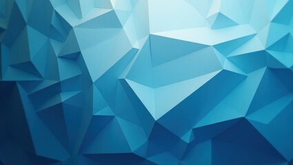 Fototapeta premium Abstract geometric design with shades of blue.