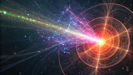 Colorful Visualization of Particle Fusion in Gigapixel Quality