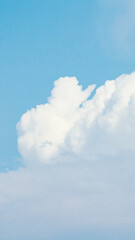 Fototapeta premium Serene Moment with Blue Sky and White Clouds