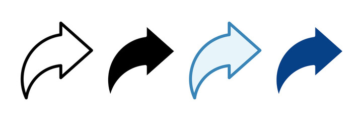 Share  Icon Set Multiple Style Collection