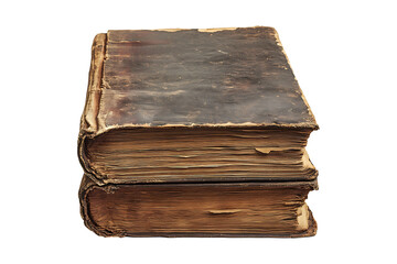 Old book isolated on a transparent background