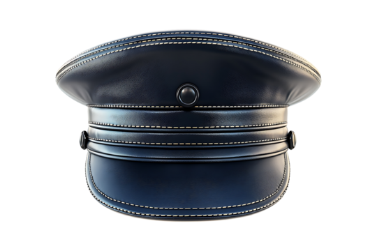 Officer Cap isolated on a transparent background