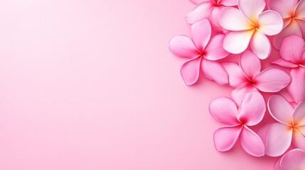 Fototapeta premium Pink flowers arrangement background