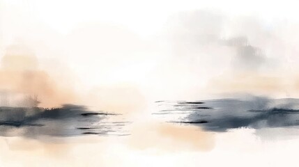 Abstract landscape painting