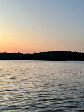 sunset on the lake