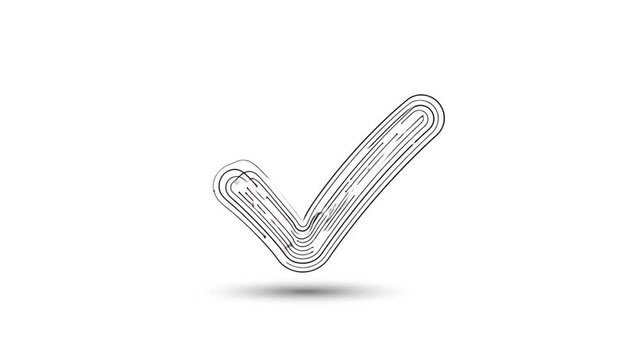 Abstract Check Mark Graphic Design