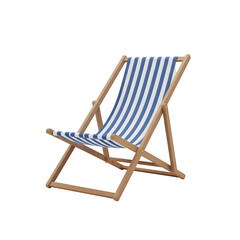 Beach chair isolated on white or transparent background. PNG