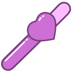 vector illustration of a bts purple love level