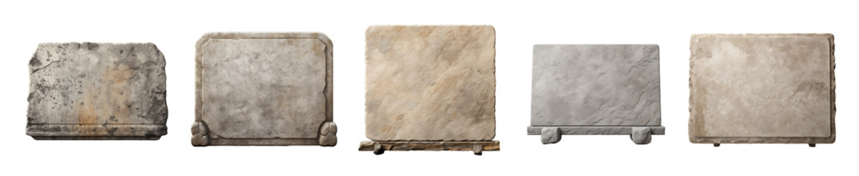 Ancient Stone Tablets: A Collection of Blank Slates