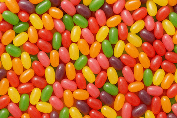 알록달록 젤리가 가득한 배경 이미지