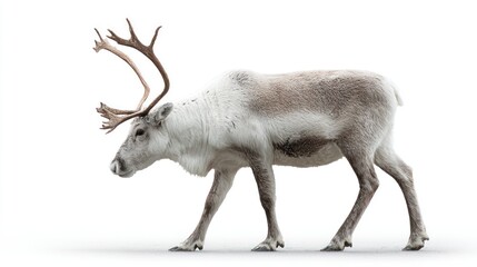 Side view of a reindeer