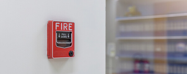 Activate fire alarm trigger system which is installed on granite wall of the building. Fire alarm...