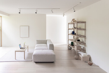 無機質なリビング