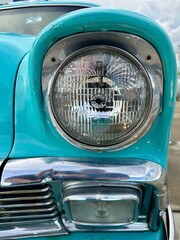 vintage car headlight