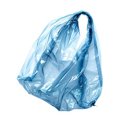 Fototapeta premium Blue plastic bag floating abstract art