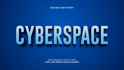 Editable cyberspace text effects