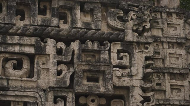 Uxmal Ruins Building Carvings Detail Architecture Facade Ornated