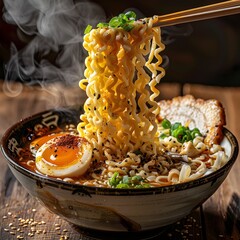 Exploring the Culinary Symphony: Perfect Ramen Texture in Photography