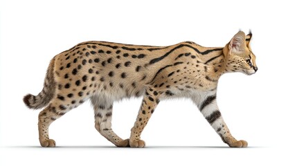 Obraz premium Caracal in profile, walking