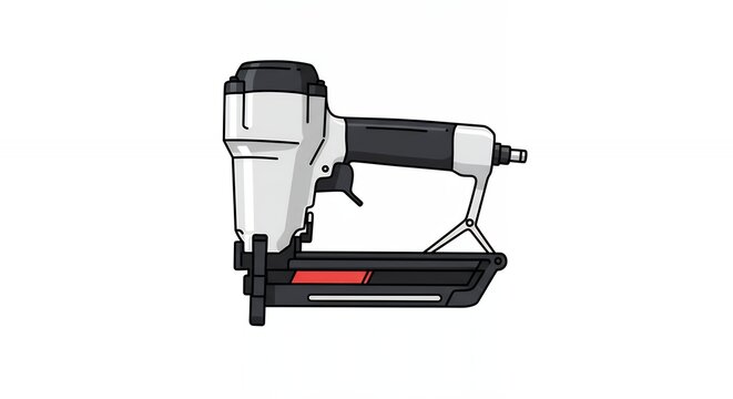 Construction staple gun tool illustration