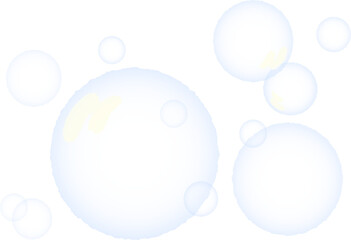 다양한 비눗방울 일러스트