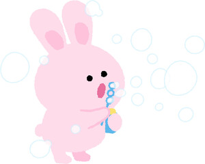 다양한 비눗방울 일러스트