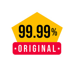 99.99% original badge png certified chalkboard label png stylish icon file png