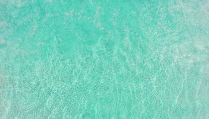 turquoise water top view