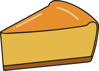 맛있는 치즈케이크 벡터 이미지
cheesecake vector image