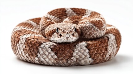 Obraz premium Close-up of a coiled snake (1)