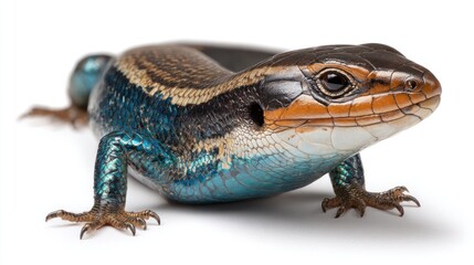Fototapeta premium Close-up of a colorful lizard