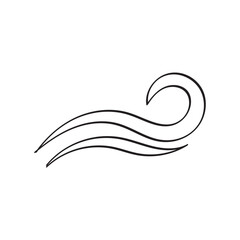 Wave line icon