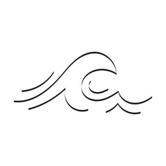 Wave line icon