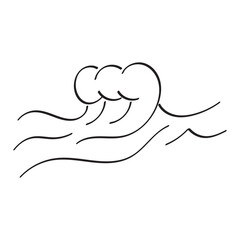 Wave line icon