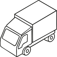 간결한 라인아트 택배차
Delivery car line drawing design for coloring