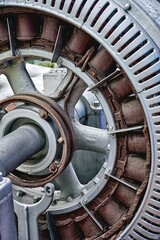 First hydroelectric generator installed in Ambato Ecuador, operated from 1914 to 1993 showcasing...