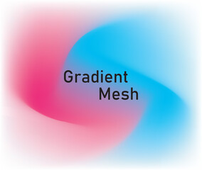  Fluid abstract background set with pink and blue gradient mesh. Blurred, vibrant color blends ideal for modern web covers, banners, posters, flyers, and brochures. Stylish, editable vector design.