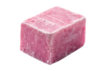 pink soap isolated on a transparent background