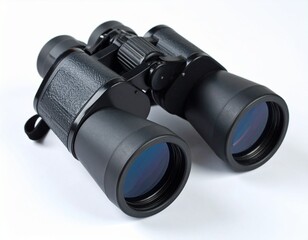 binoculars on white background