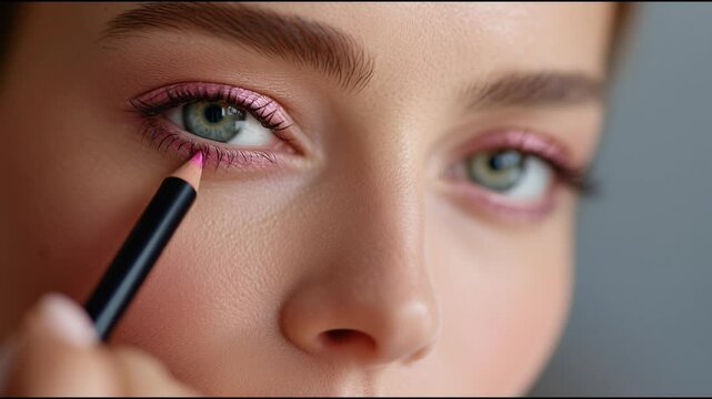 Makeup tutorial for vibrant eye looks with colorful eyeliner and techniques