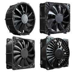 High-Performance Black Cooling Fans for Optimized Airflow and Cooling