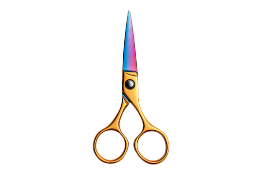 Kids scissors isolated on a transparent background - Powered by Adobe