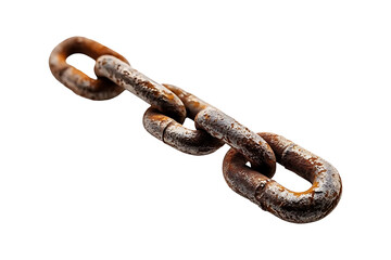 Obraz premium horizontal straight chain isolated on a transparent background