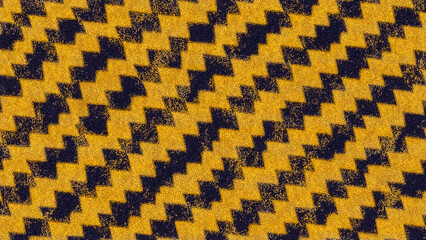 Striking black and yellow chevron pattern design