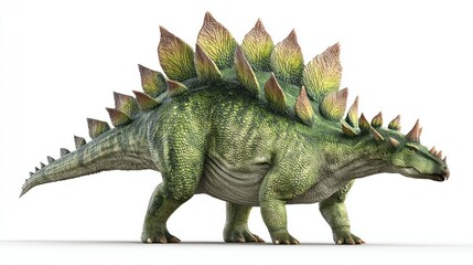 3D rendering of a stegosaurus