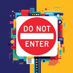 NoKnock Signs Door Knocking Deterrent Sign