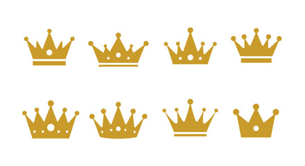 Crown Vector Set: Royalty, Power, and Design Elements