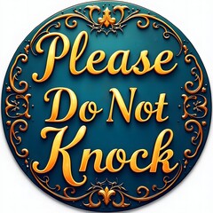 NoKnock Signs Door Knocking Deterrent Sign